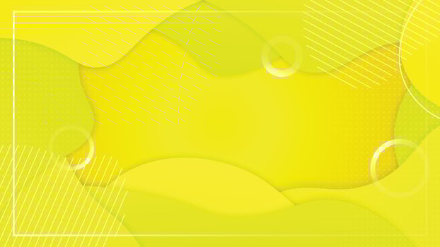 Yellow background with liquid shapes modern concept. Abstract fluid poster. Suitable for banner, web, header, cover, billboard, brochure, social media, landing page. vector
