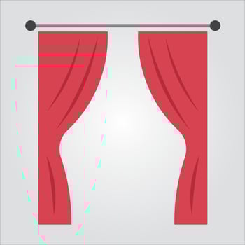 Isolated Color Curtain Icon Scalable Vector Graphic