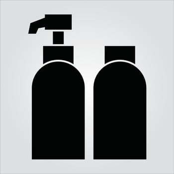 Isolated Glyph Soap Tube Icon Scalable Vector Graphic