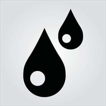 Isolated Glyph Water Drops Icon Scalable Vector Graphic