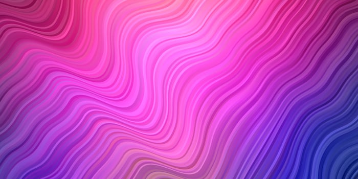 Dark Multicolor vector background with bent lines.