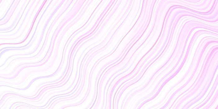 Light Purple, Pink vector background with bent lines.