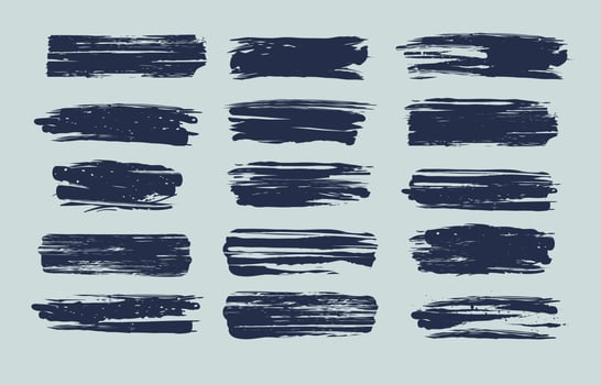 Paint Brush Strokes Template vector