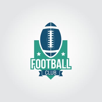 American football logo vector design