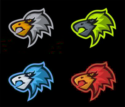 esport eagle logo vector