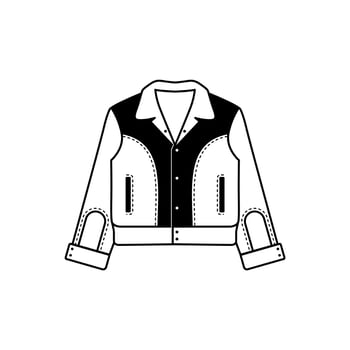 Minimalist and simple Rockabilly Jacket design vector