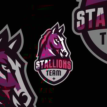 Horse E-sports Gaming logo vector template. Gaming Logo. sports logo design