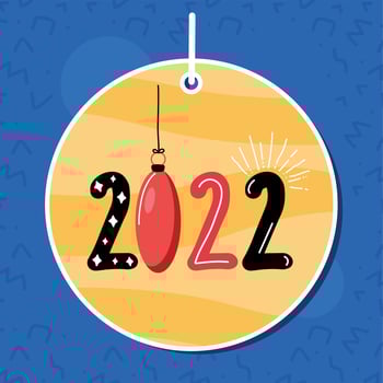 new year drop in tag vector