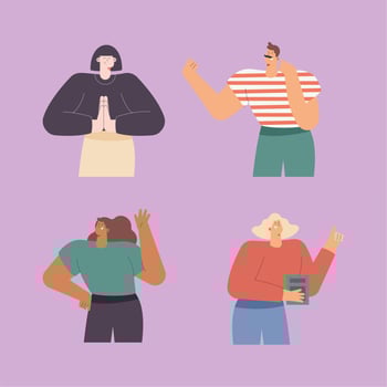 diversity persons language learning vector