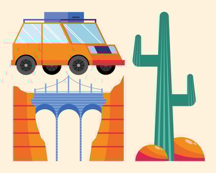 luxury travel three icons vector