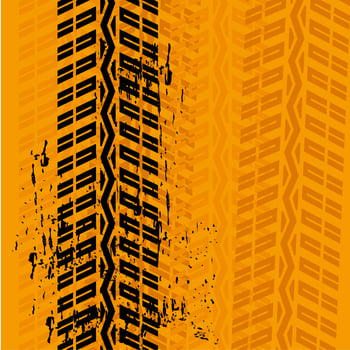 tire tracks grunge vector