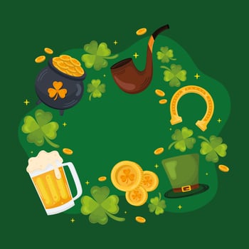 poster of saint patricks day vector