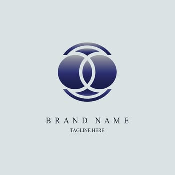 modern circle logo template design for brand or company and other vector