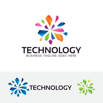 Abstract concept logo design vector