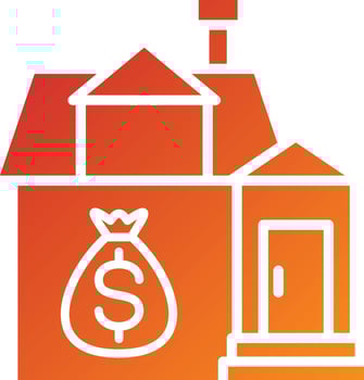 House Payment Icon Style vector