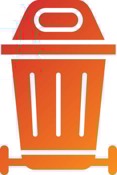 Trash Can Icon Style vector