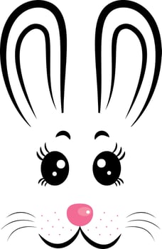 The rabbit is the symbol of 2023. Vector illustration