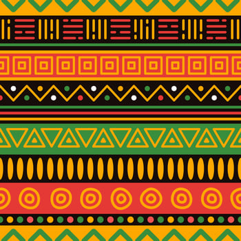 Pan African Color Seamless Pattern vector