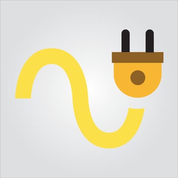 Isolated Color Plug Icon Electricity Scalable Vector Graphic