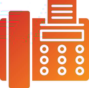 Fax Icon Style vector