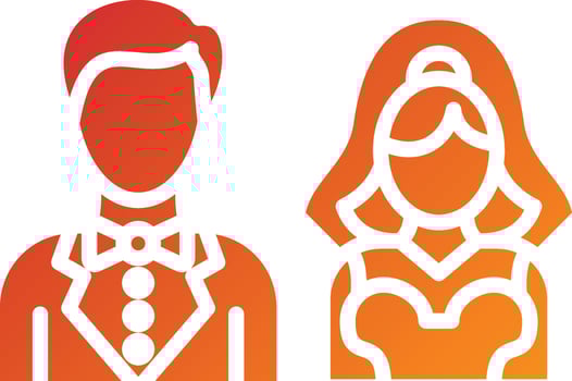 Wedding Photos Icon Style vector