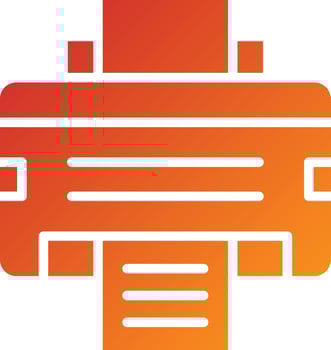 Printer Icon Style vector