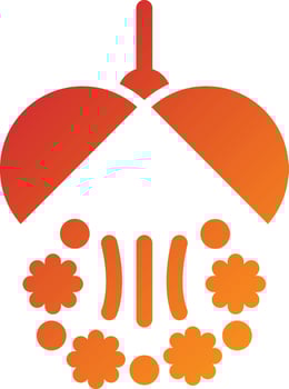 Confetti Ball Icon Style vector