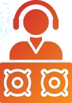 DJ Icon Style vector