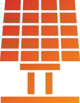Solar Energy Icon Style vector