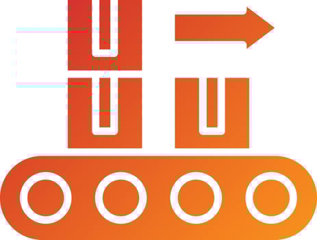 Conveyor Belt Icon Style vector