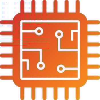 Processor Icon Style vector
