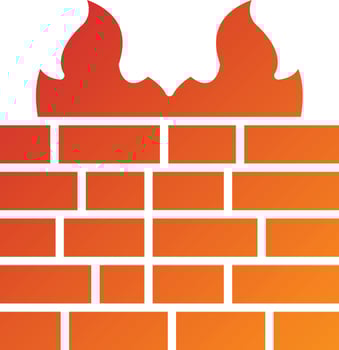 Firewall Icon Style vector