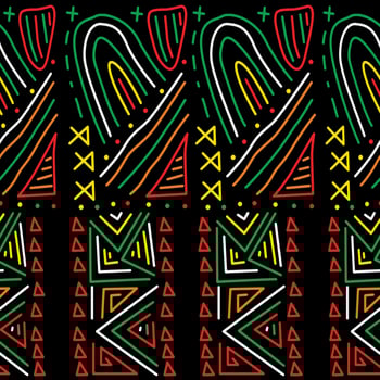 African Seamless Pattern Concept vector
