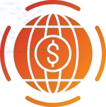 Global Business Icon Style vector