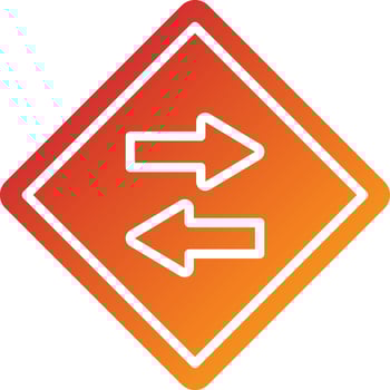Two Way Icon Style vector