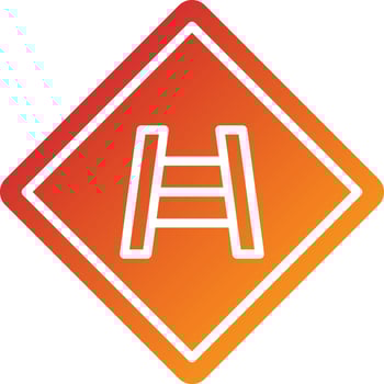 Railroad Crossing Icon Style vector