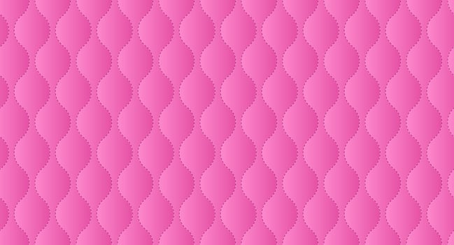 Simple upholstery quilted background. Pink leather texture sofa backdrop. Vector illustration