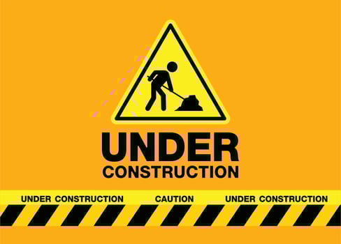 Building under Construction site vector