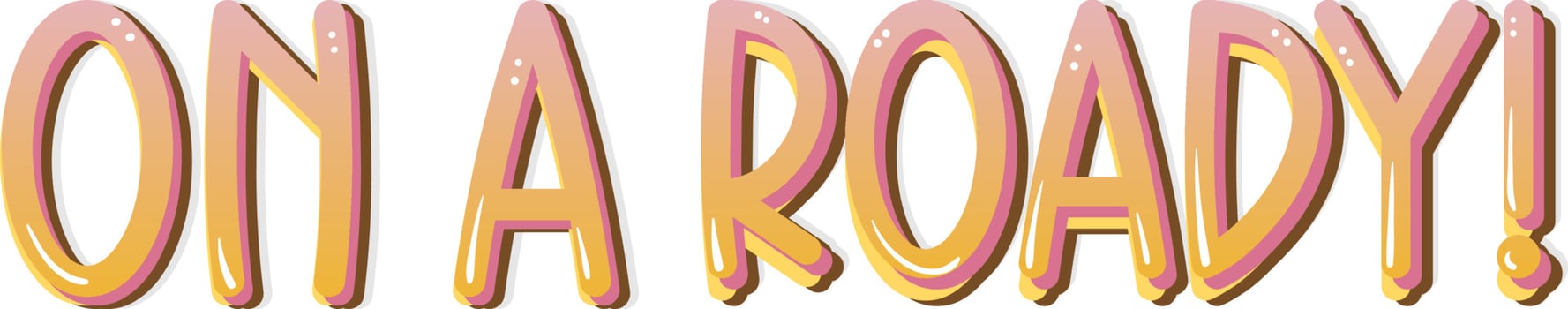 One a roady typography logo vector
