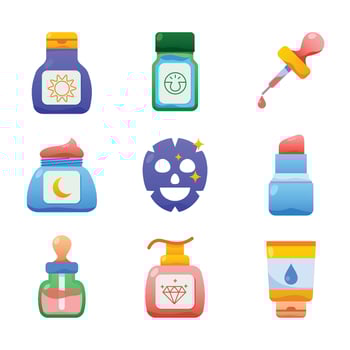 Beauty Skin Care Products vector