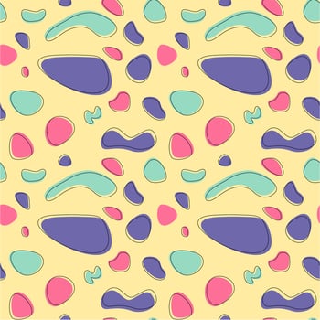seamless pattern design contains an attractive style vector