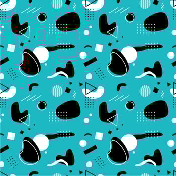 The seamless pattern design contains an attractive modern blue back style vector