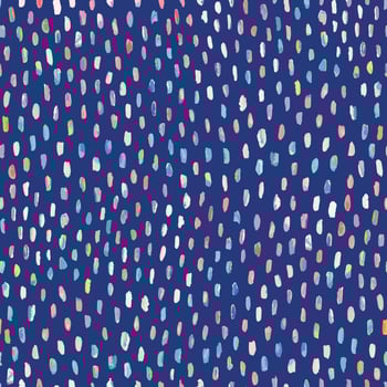 Watercolor vector pattern with brush strokes in different colors pink, green, yellow and navy blue background. Seamless abstract hand painted background.