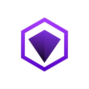 FREE Shield Diamond Gradient Vector Logo Design Template Download