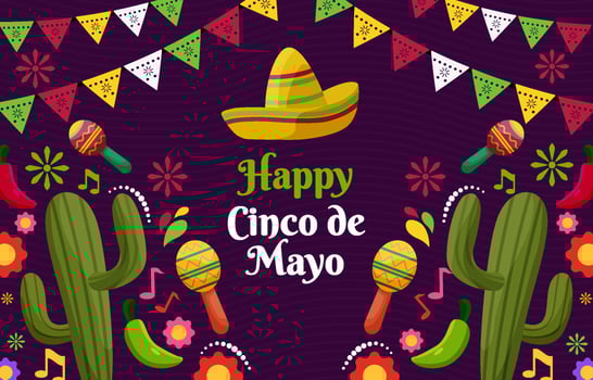 Cinco de Mayo Festivity Background vector