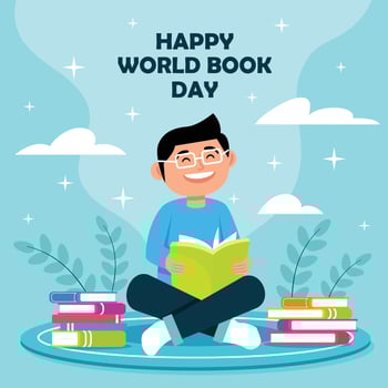 Happy World Book Day Concept vector