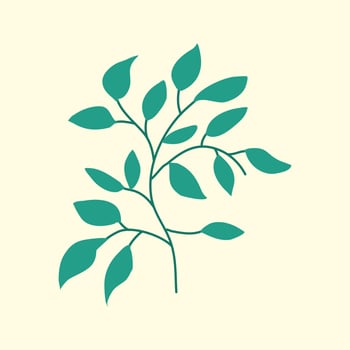 Beautiful green leafs vector