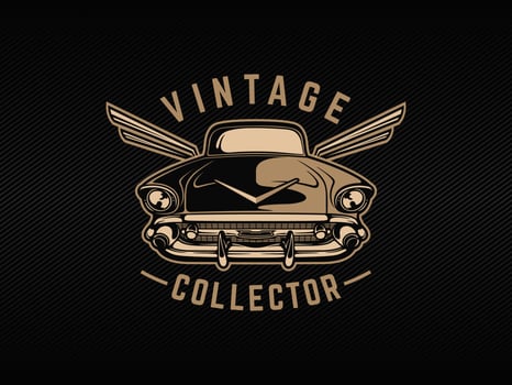 Vintage car vector illustration