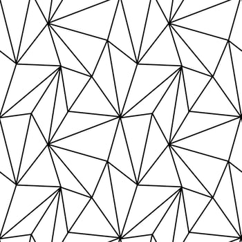 triangle mosaic of thin lines seamless pattern, background for wrapping paper textile vector