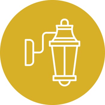 Wall Lamp Icon Style vector